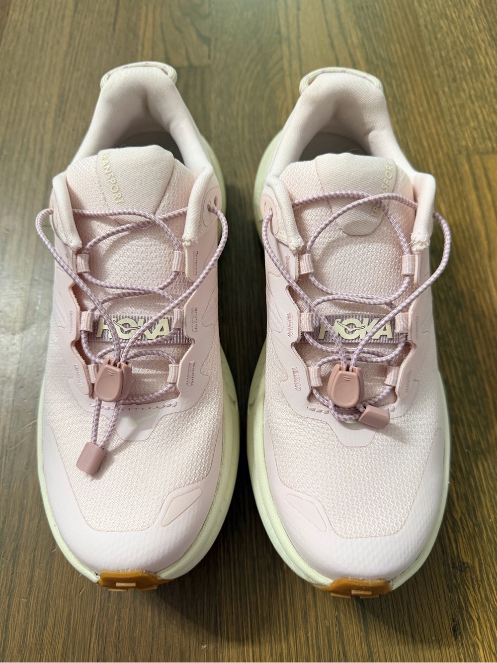 Hoka Transport "Cosmic Pearl" sneakers Women's Light Pink Trail Sneakers 5.5B - Picture 3 of 10